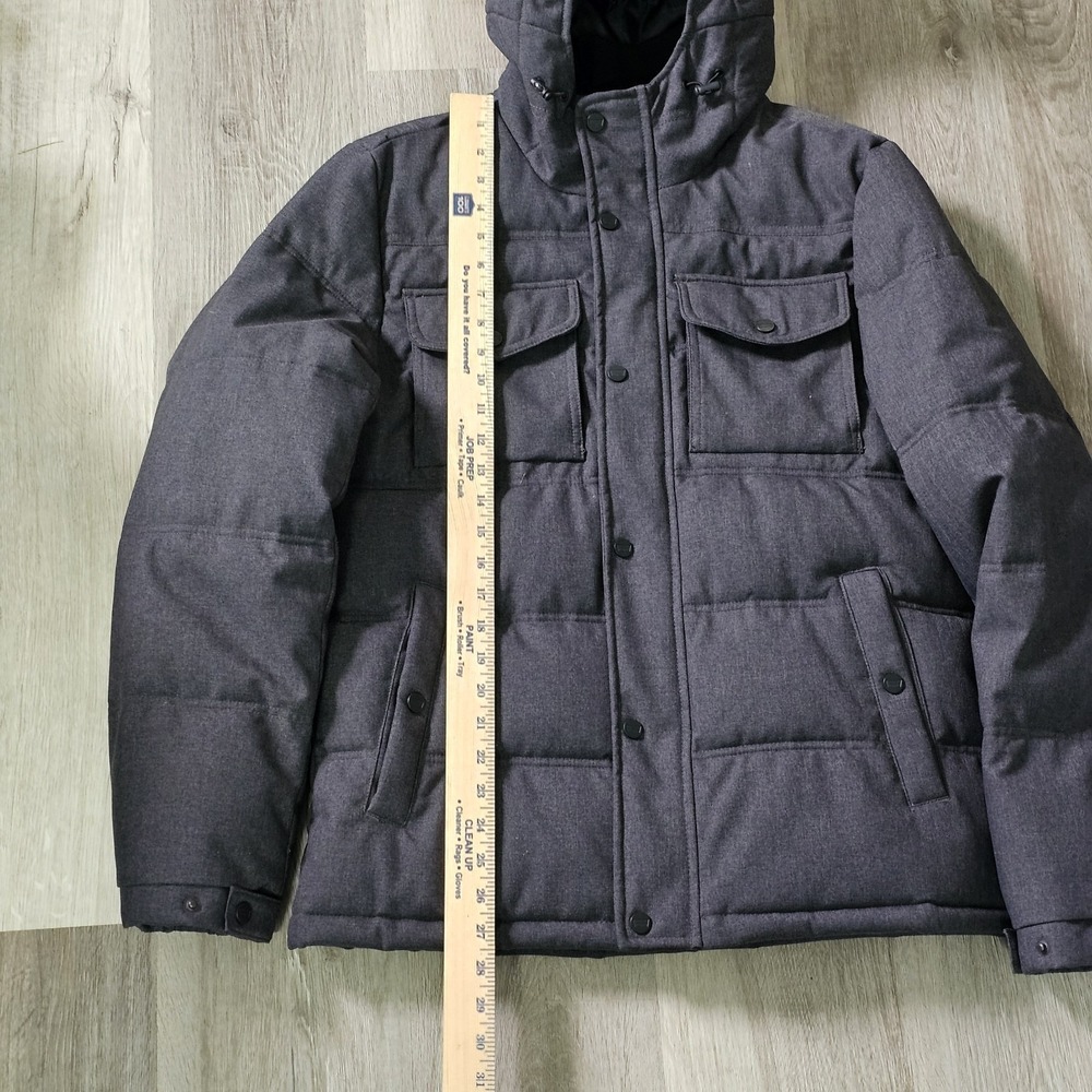 Levi's Midweight Puffer Jacket Small Charcoal Bla… - image 5